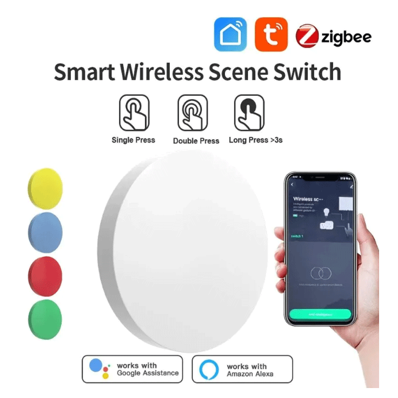 Smart Home Alexa - Tuya ZigBee Smart Wireless Button Scene