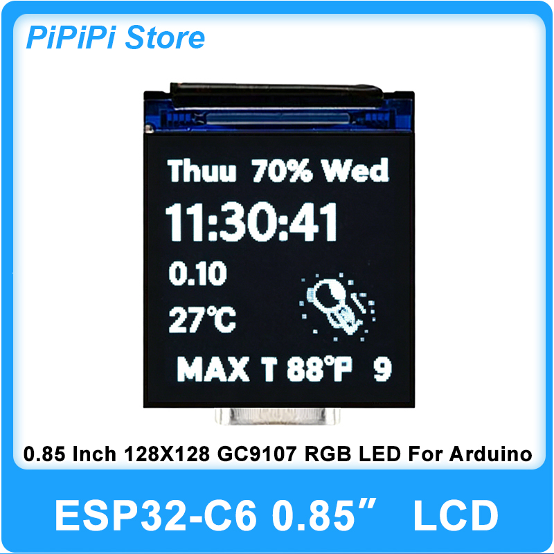 Smart Home Esp32 - ESP32 C6 0,85 Zoll 128X128 IPS
