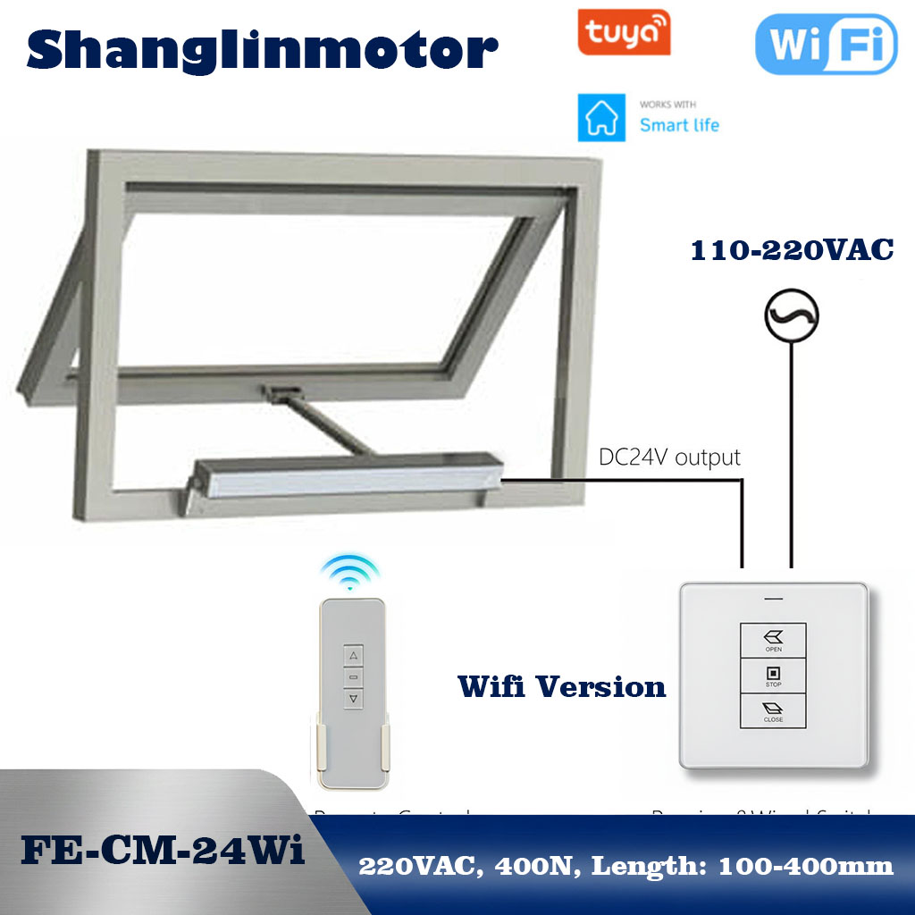 Smart Home Package - Tuya WiFi Smart Fensteröffner 100-240V Kabelloser