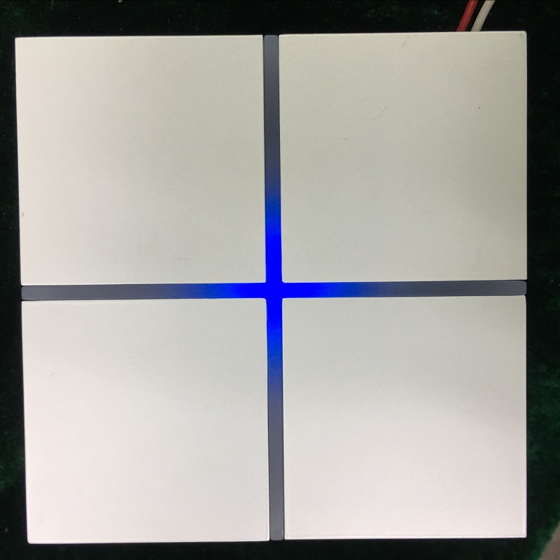 Smart Home Knx - Neuer 2026/2025 4-fach KNX Touch Aluminium-Touchpanel-Schalter