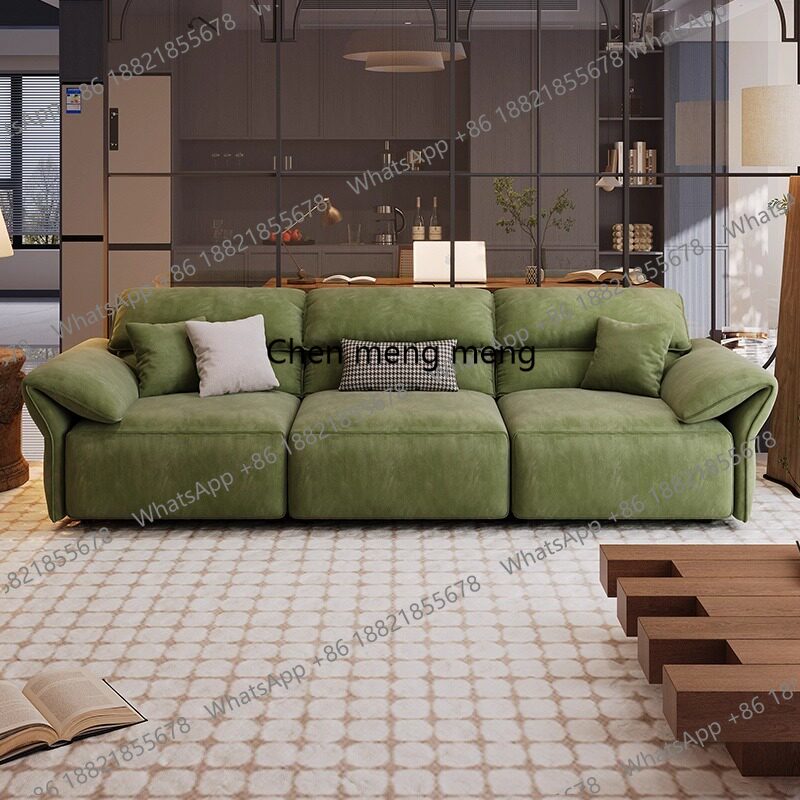 Smart Home Furniture - Modulare Übergroße Wohnzimmer-Sofas Olivgrün Große Bequeme