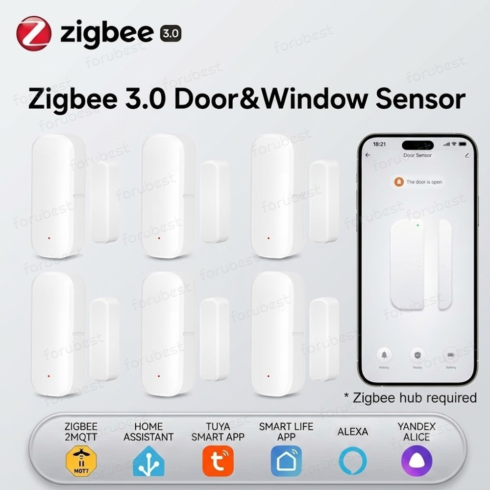 Smart Home Website - Zigbee 3.0 Tür- und Fenstersensor Einbruchschutz