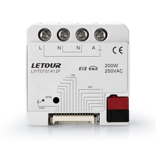 Smart Home Knx - Eingebettetes 1-Kanal-200-W-Dimmer-Treiber-Smart-Lichtschaltermodul für Hotels Smart Home