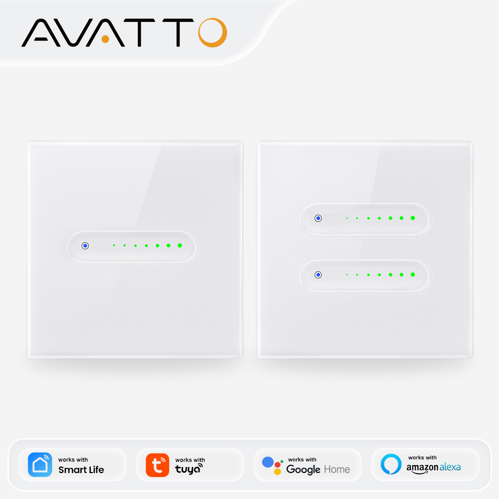 Smart Home Alexa - AVATTO WiFi 1/2 Gang Smart Dimmer-Schalter,