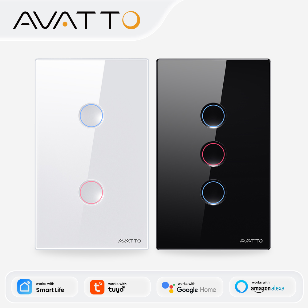 Smart Home Z Wave - AVATTO 1/2/3/4-fach ZigBee Smart Lichtschalter Kabelloser