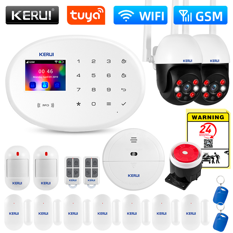 Smart Home Package - KERUI W202 WIFI GSM Alarm System