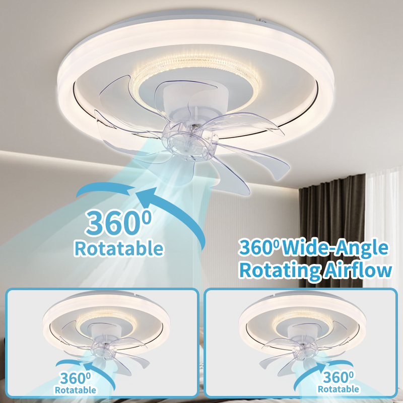 Smart Ceiling Fan - Intelligent 360 ° Drehbarer Deckenventilator mit