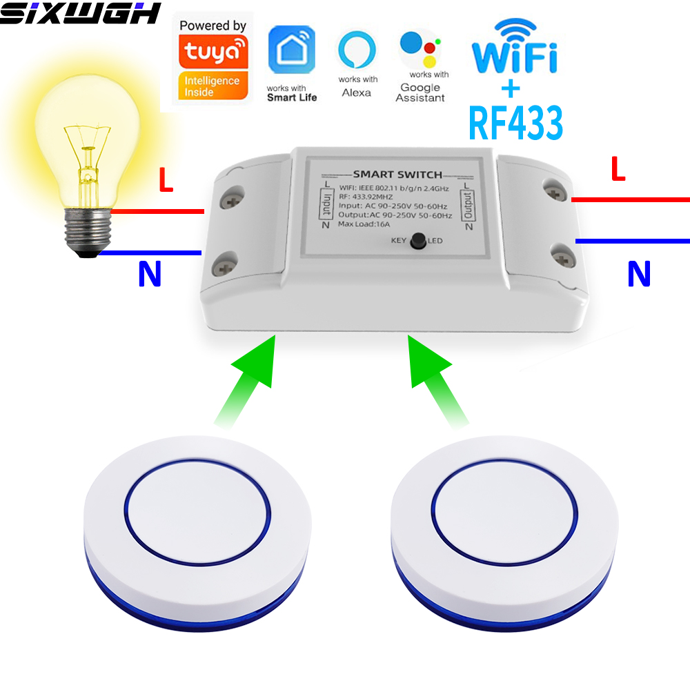 Smart Home Alexa - 16A WiFi Tuya Smart Switch Drahtlose