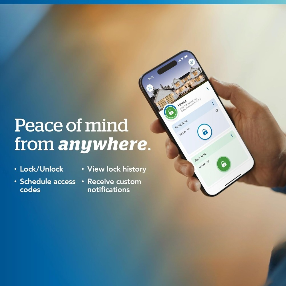 Airbnb Smart Home - Intelligentes WLAN-Türschloss mit Touchscreen-Tastatur, schlüsselloser Zugang,