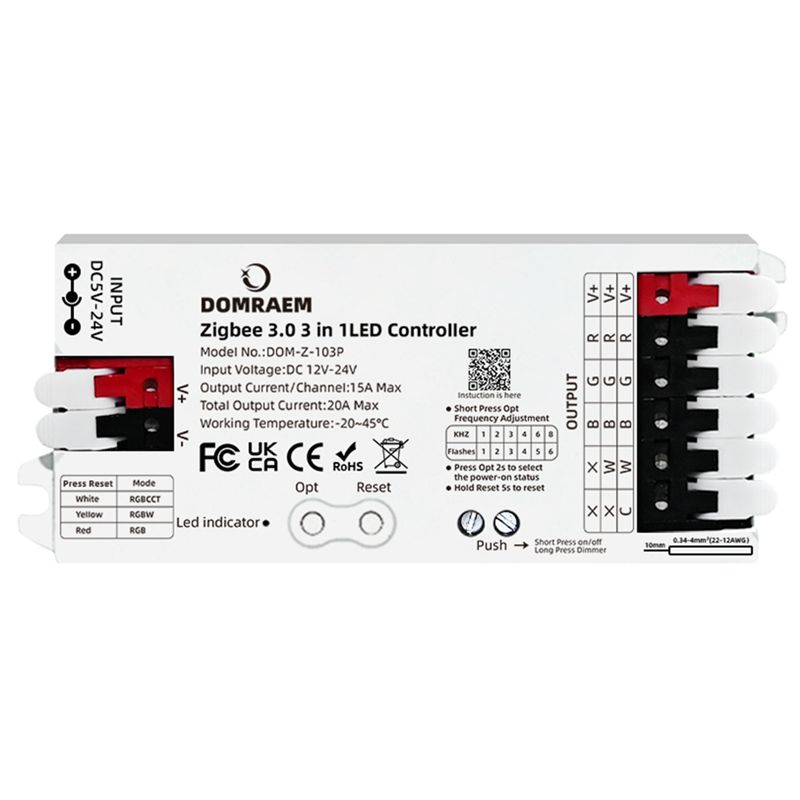Smart Home Alexa - AD23-Domraem Zigbee3.0 RGBCCT RGB RGBW LED-Streifen-Controller