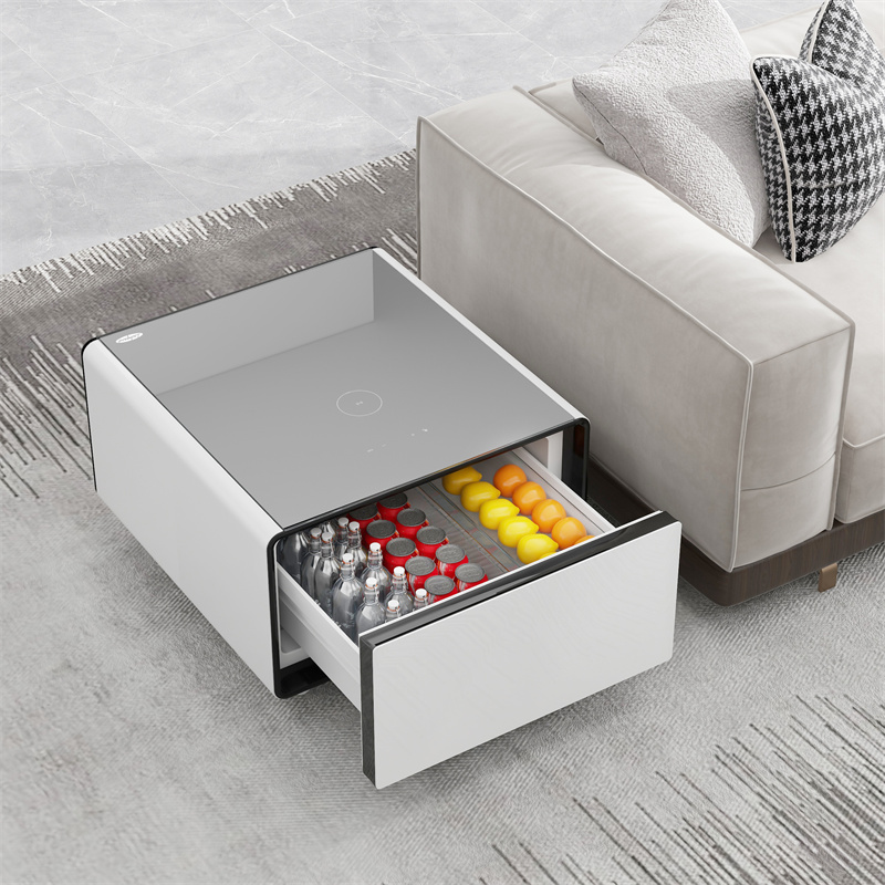Smart Home Furniture - Multifunktionaler Nachttisch Intelligenter Beistelltisch Mini-Kühlschrank Mit