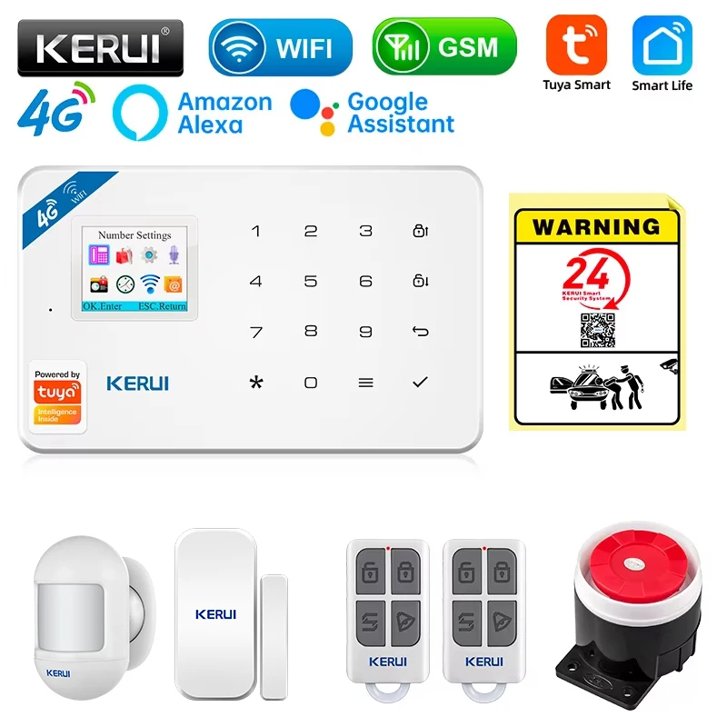 Smart Home Package - KERUI Sicherheit Alarm System Kit W184