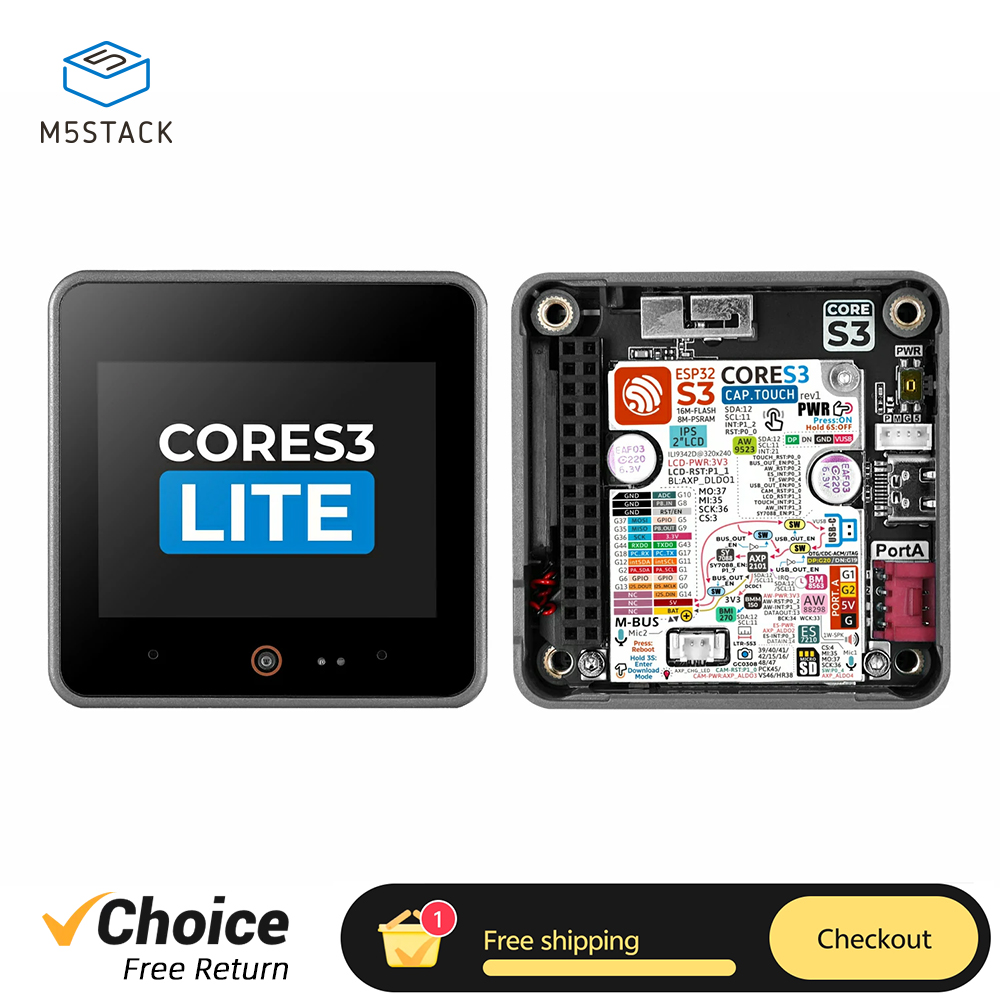 Smart Home Esp32 - M5Stack CoreS3 Lite Programmierbarer IoT-Controller ESP32-S3