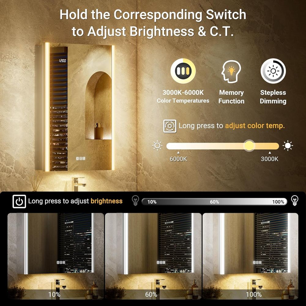 20x32 Beleuchteter Medizinschr – Smart Home Furniture Bewertung und Preis