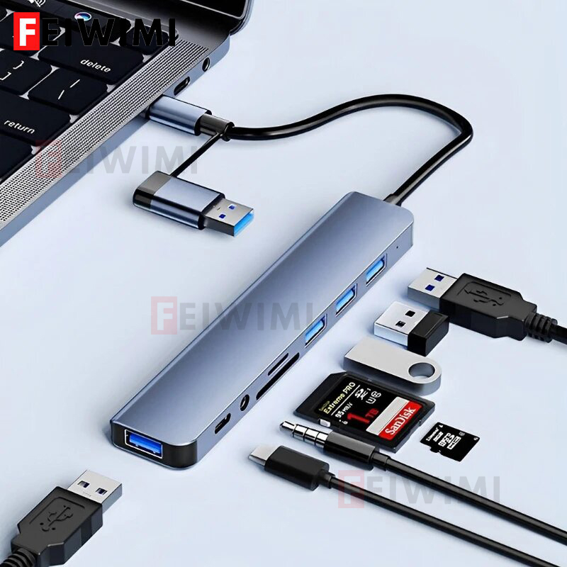 8-in-2-Port-USB-C-Splitter, US – Smart Home Hub 2 Bewertung und Preis