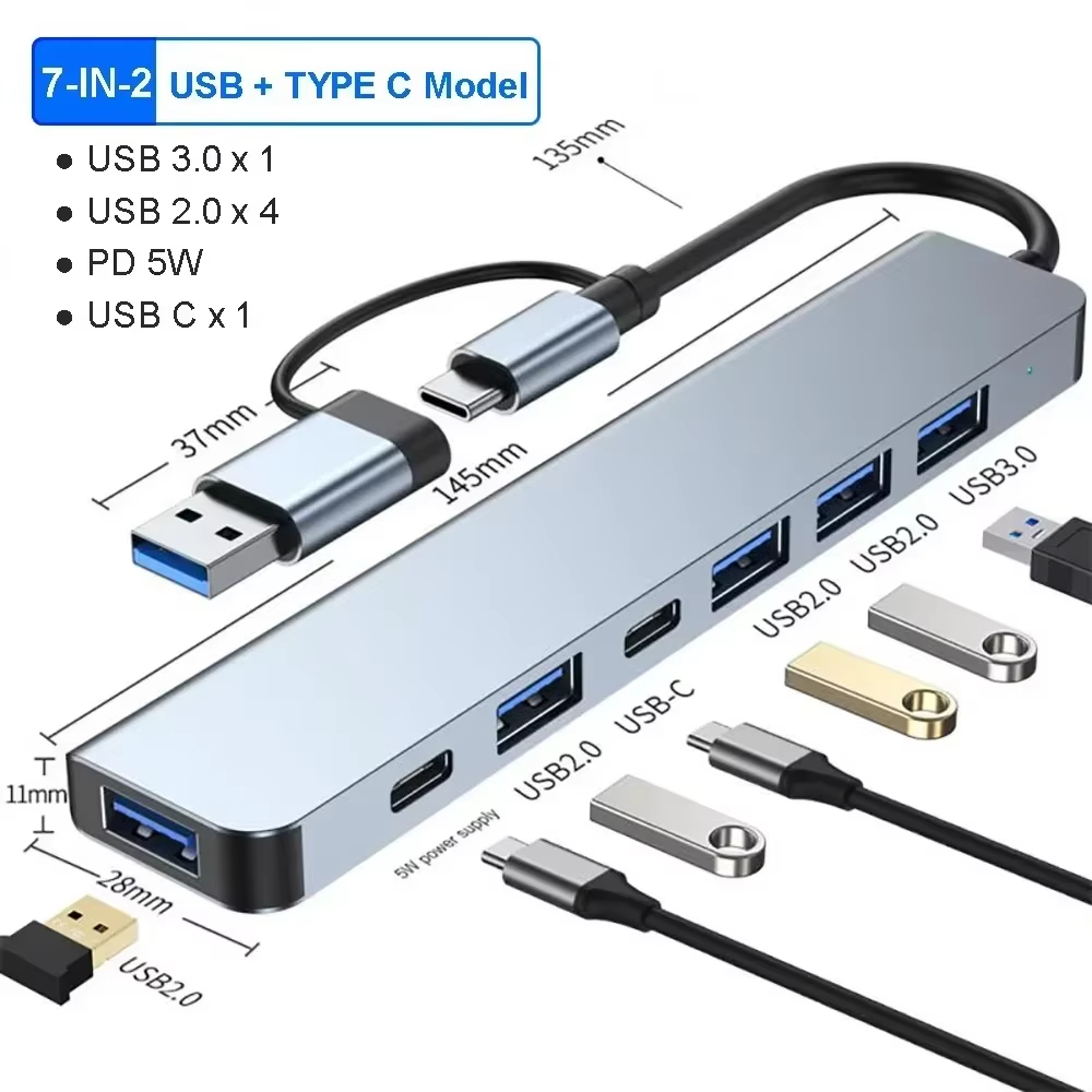 7-in-2 USB-C-Hub-Erweiterungsa – Smart Home Hub 2 Bewertung und Preis