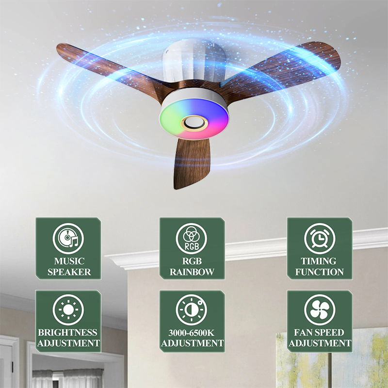 Intelligenter dreiblättriger D – Smart Ceiling Fan Bewertung und Preis