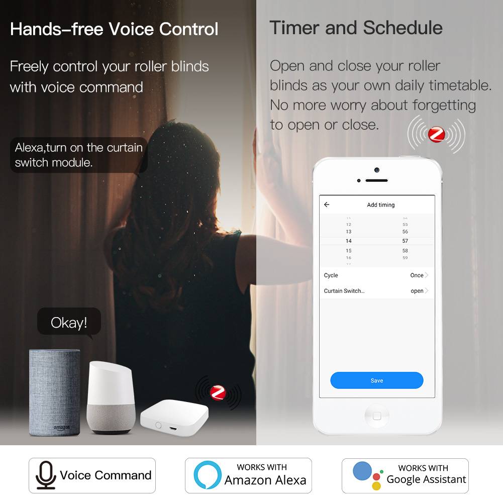 MOES ZigBee Smart RF433 Vorhan – Smart Home Z Wave Bewertung und Preis