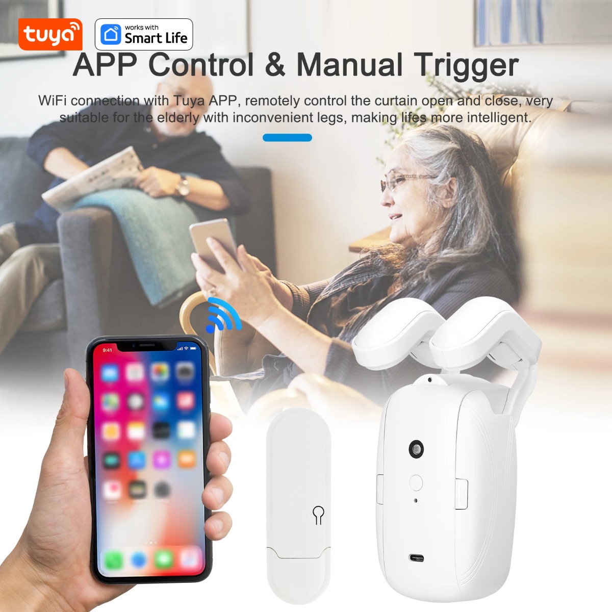 1/2 Stück Tuya Smart WiFi Vorh – Smart Home Website Bewertung und Preis