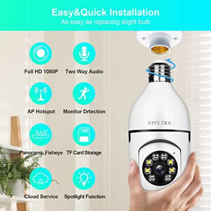 Glühbirnen-Sicherheitskamera 1 – Smart Home Camera Bewertung und Preis