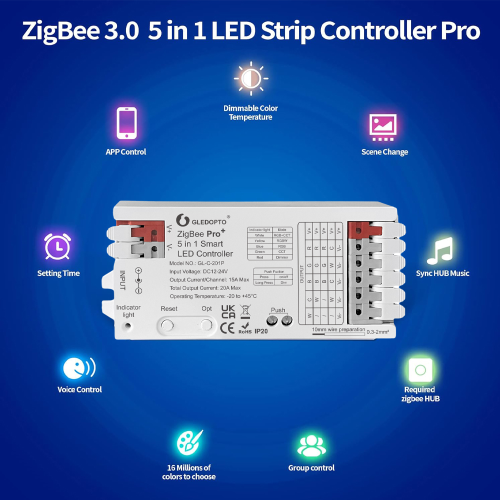 Intelligenter ZigBee 3.0 LED-C – Smart Home Hub 2 Bewertung und Preis