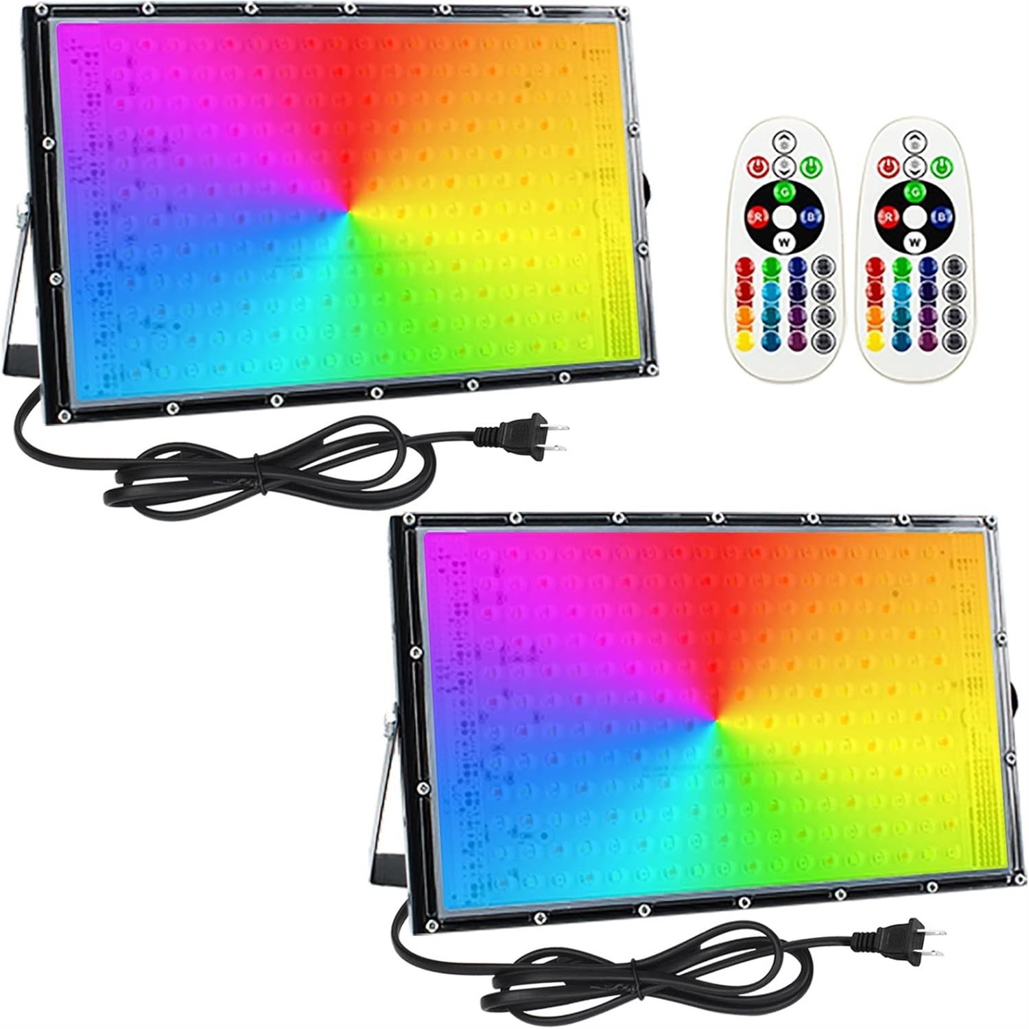 2er-Pack 150 W RGB-Flutlicht,  – Smart Home Package Bewertung und Preis