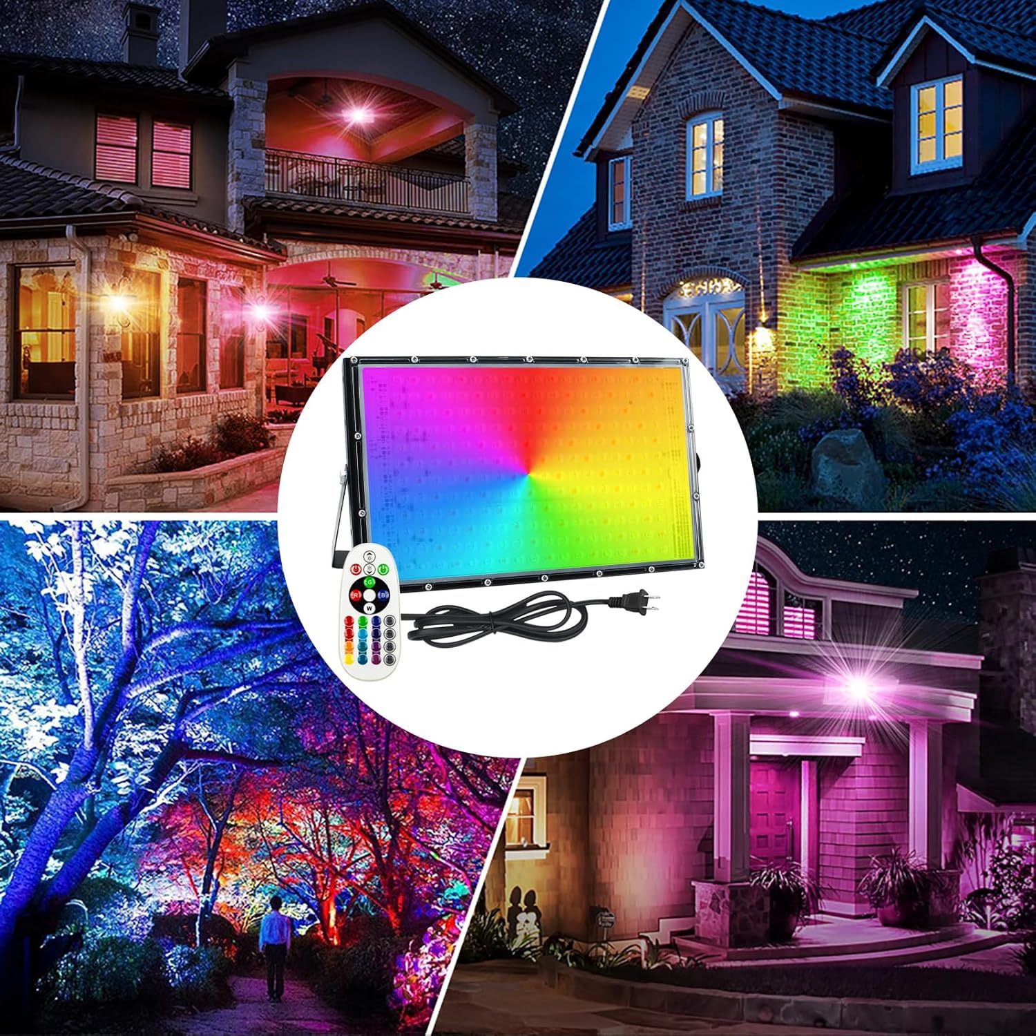 2er-Pack 150 W RGB-Flutlicht,  – Smart Home Package Bewertung und Preis