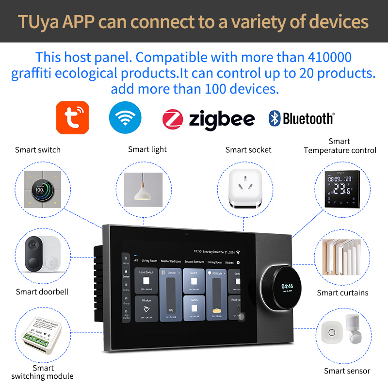 Smart-Home-Hintergrundmusik-Sy – Smart Home Touchscreen Control Panel Bewertung und Preis